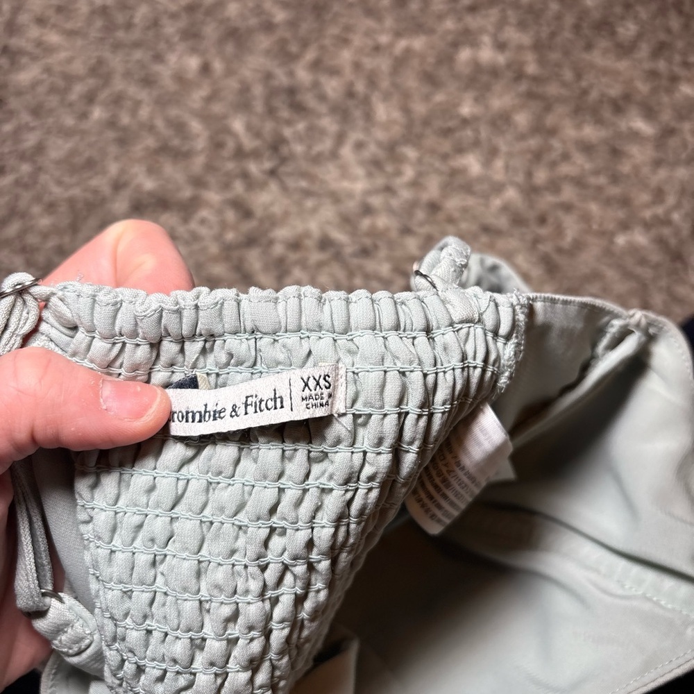 Abercrombie and Fitch Women's Mint Green Corset Tank Top - Picture 3 of 4